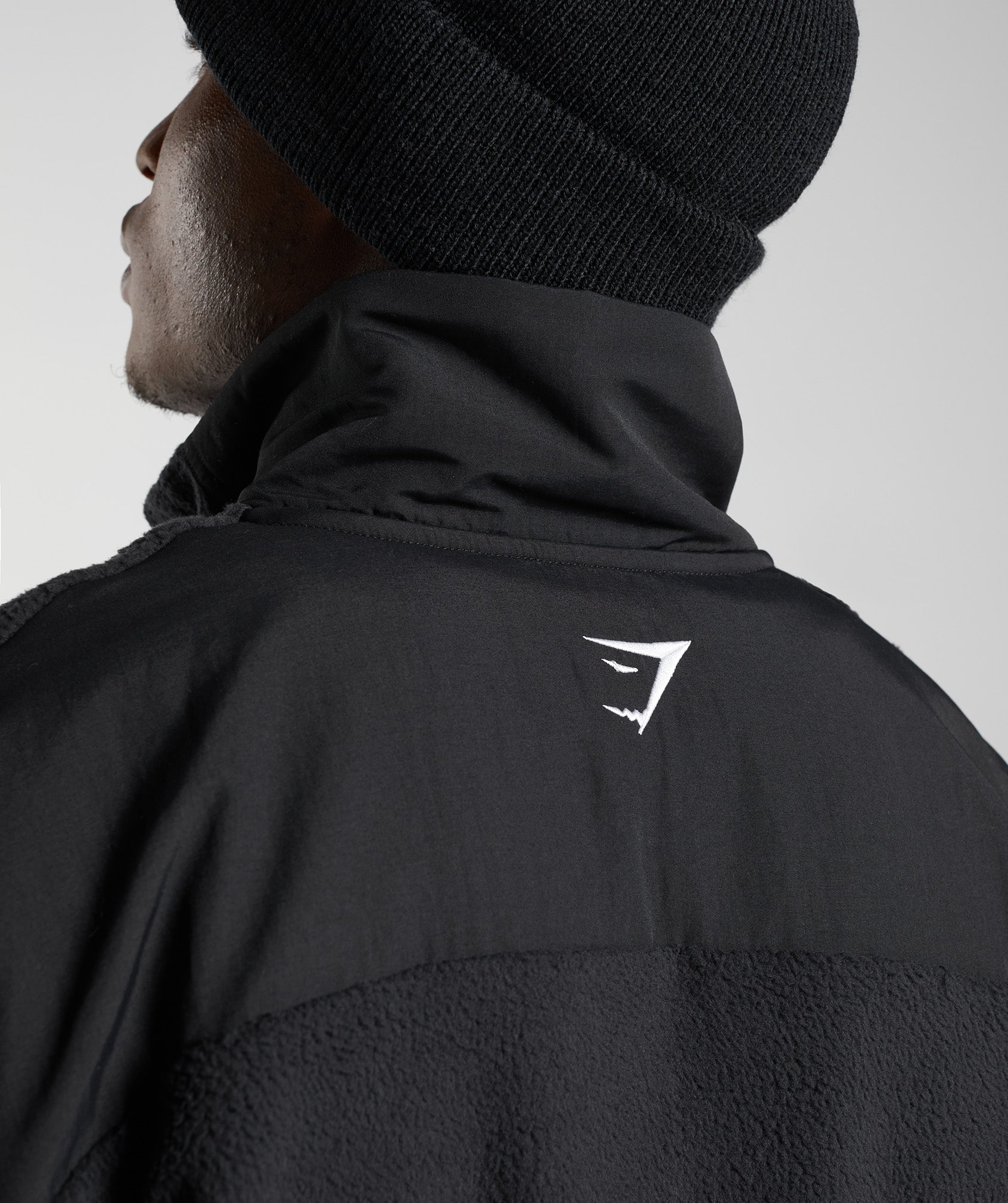 Vibes Fleece 1/4 Zip in Black - view 5