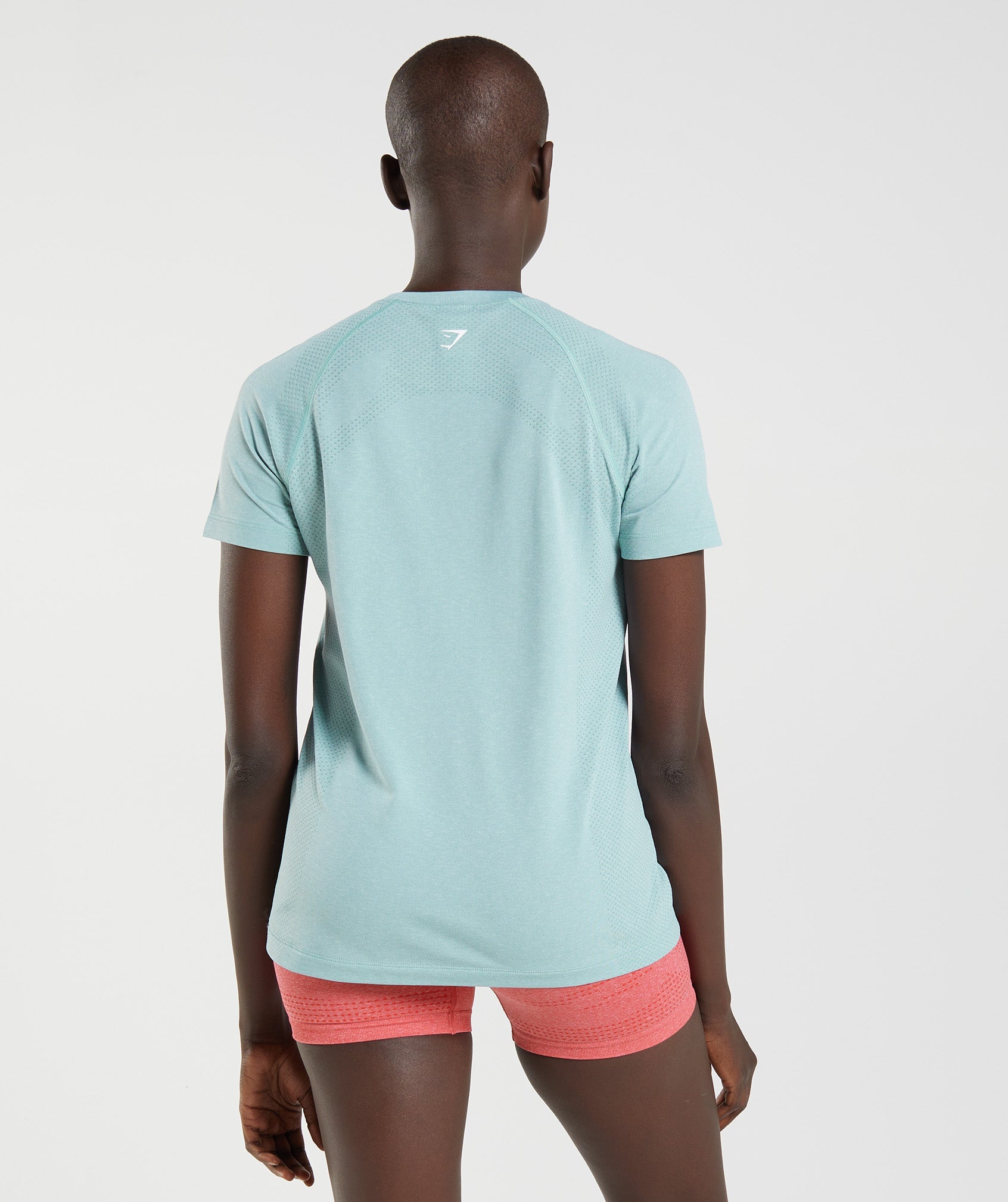 Vital Seamless 2.0 Light T-Shirt in Pearl Blue Marl - view 2