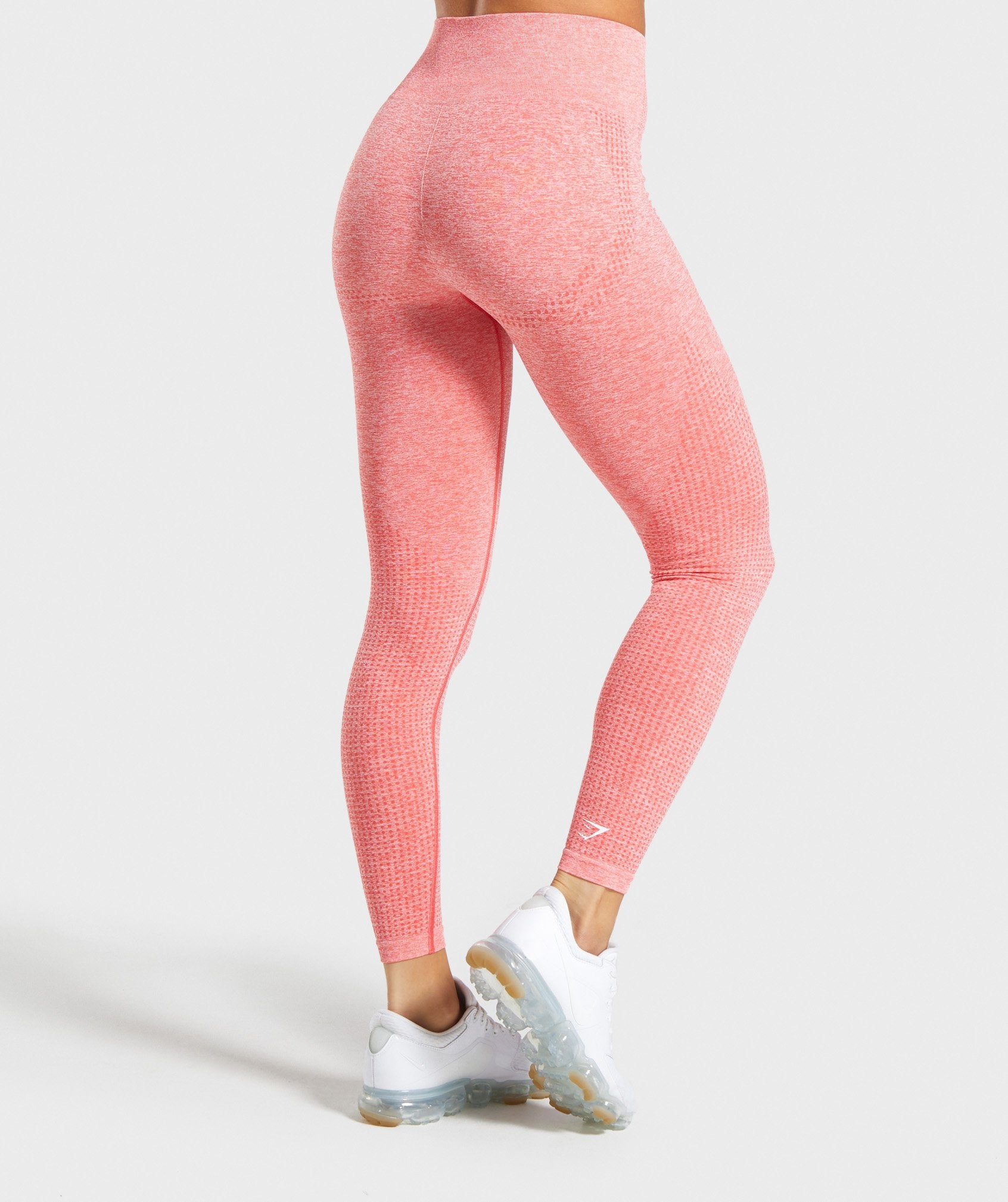 Vital Seamless Leggings in Coral Marl - view 2