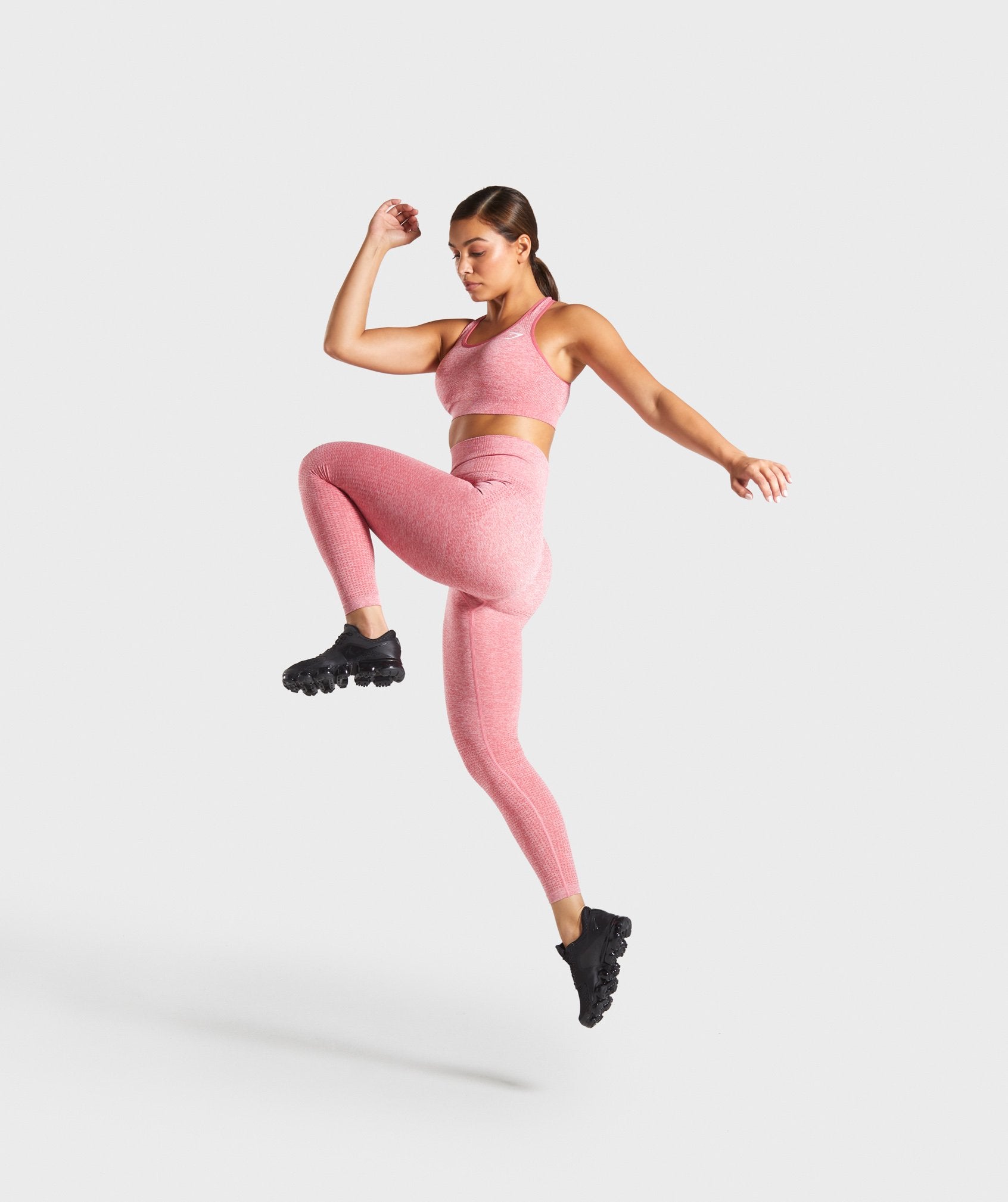 Vital Seamless Leggings in Pink Marl - view 4