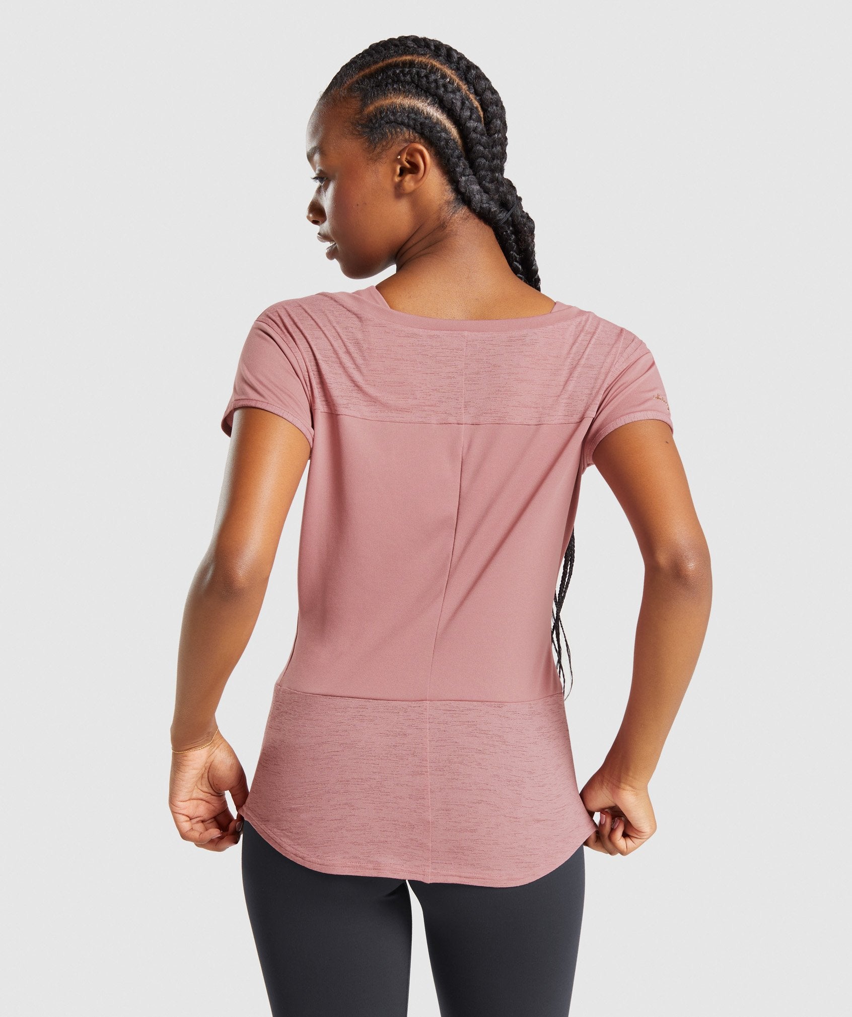 Whitney Longline Tee in Pink Haze - view 3