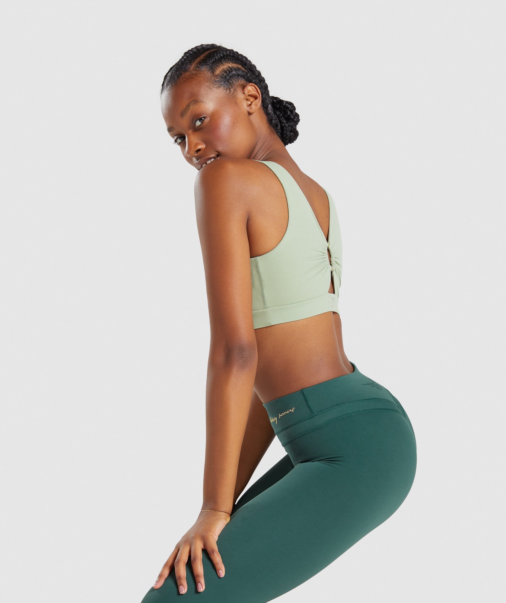 Whitney Sports Bra in Moss Green - view 4