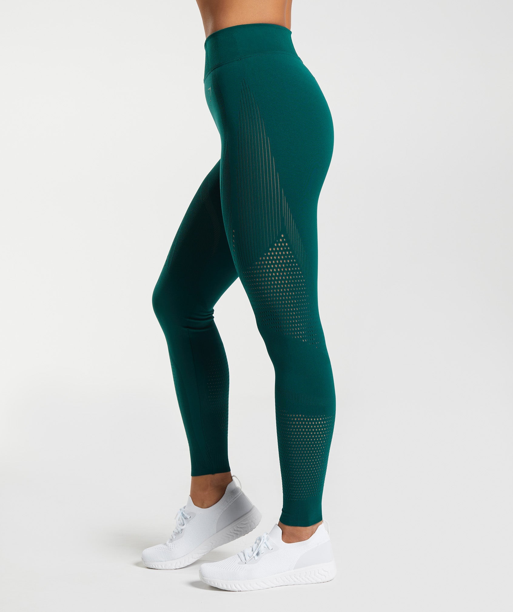 Warp Knit Tights in Woodland Green - view 3