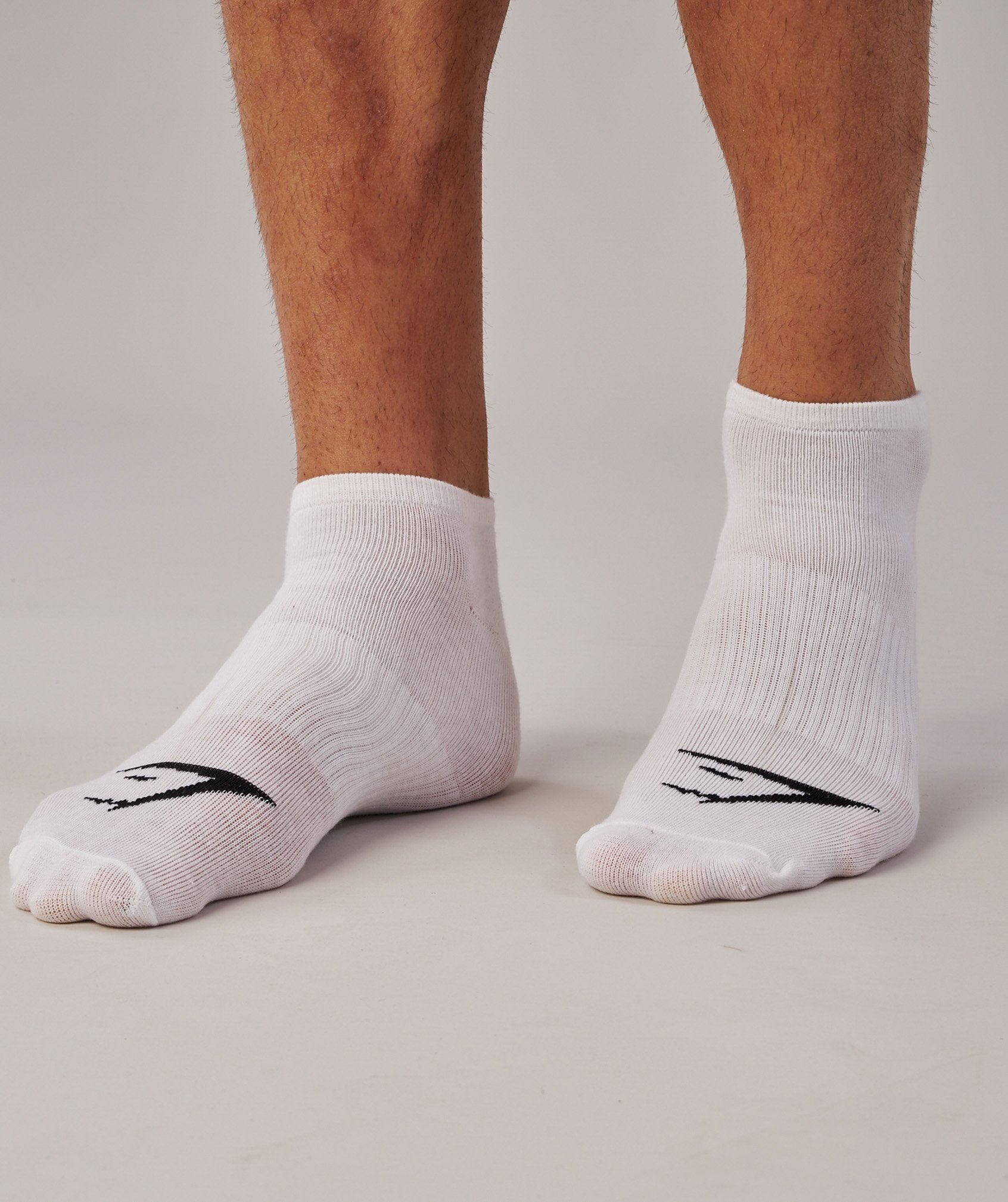 Mens Trainer Socks 3pk in White - view 2