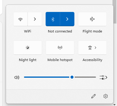 Windows 11 Taskbar Connection Menu