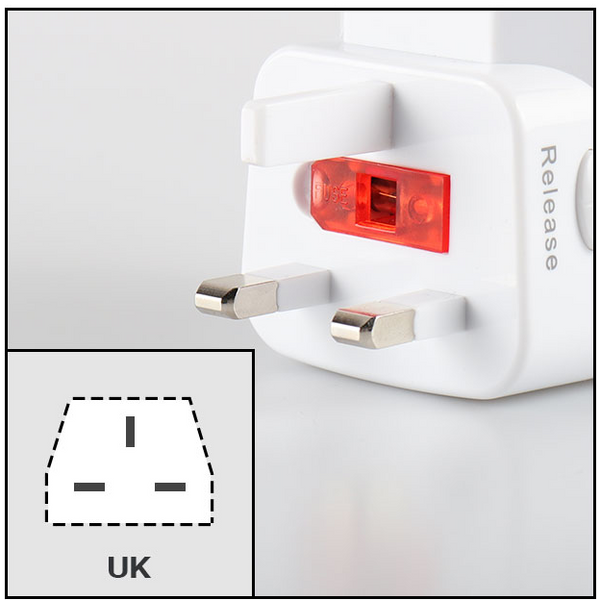 Adaptateur prise UK vers UE