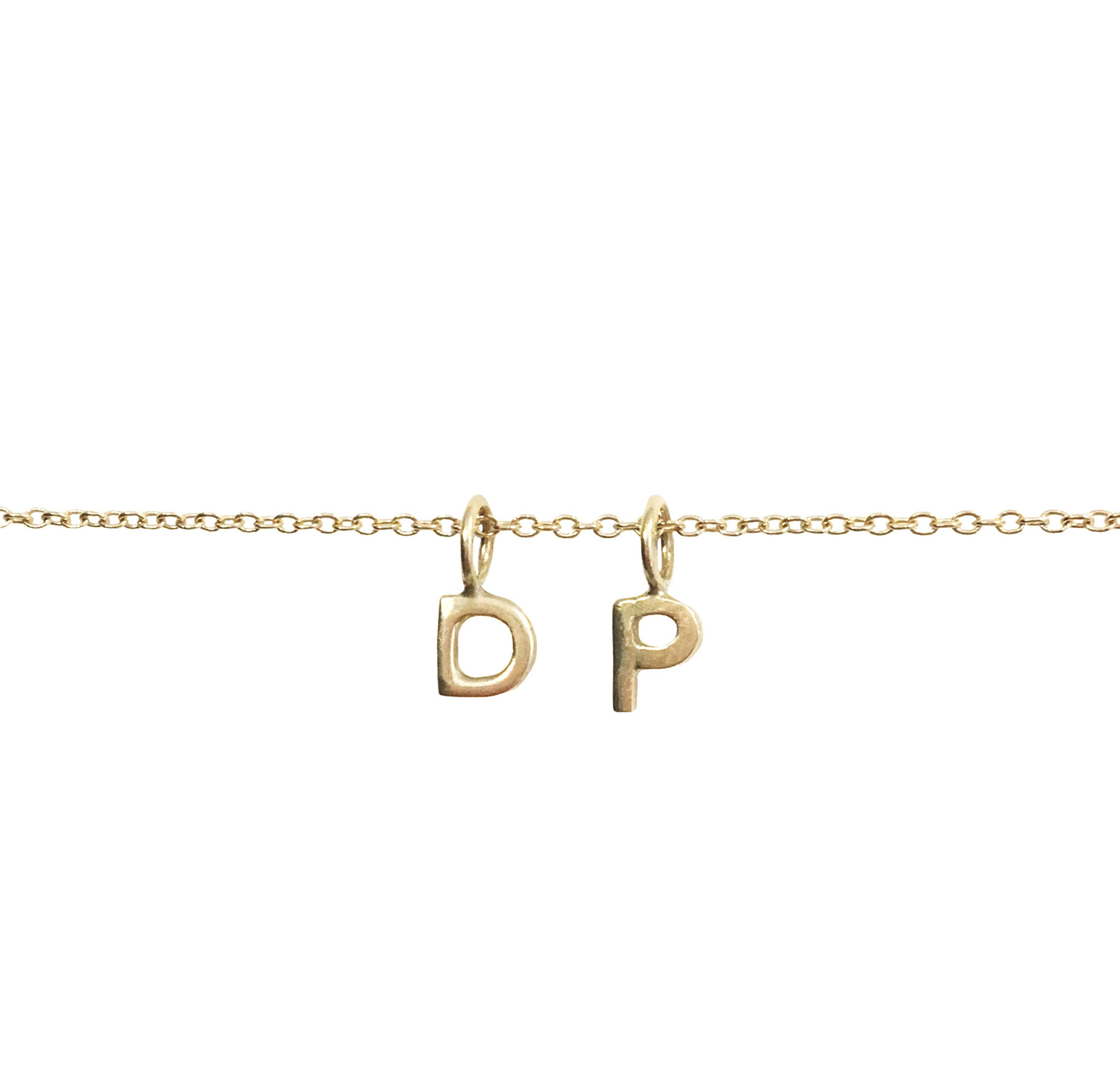 Multiple Mini Initial Charms