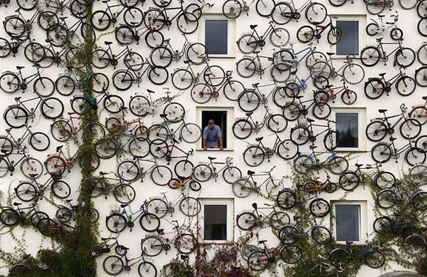 Berlin bike wall bike art 