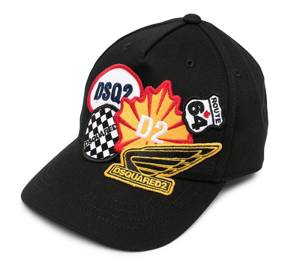 Dsquared cap with patches