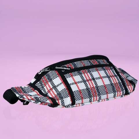 goodordering tartan bum bag festival large waist pack