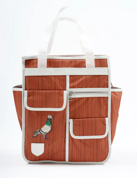 Goodordering bag with pigeon patch