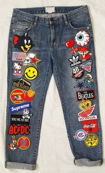 patches on jeans - 10 uses for patches