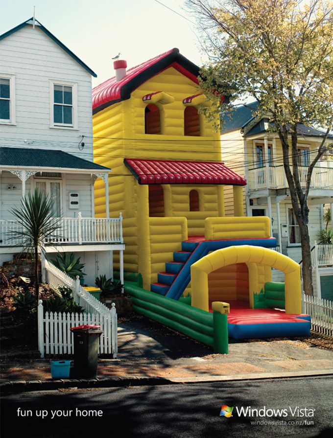 Inflatable house townhouse