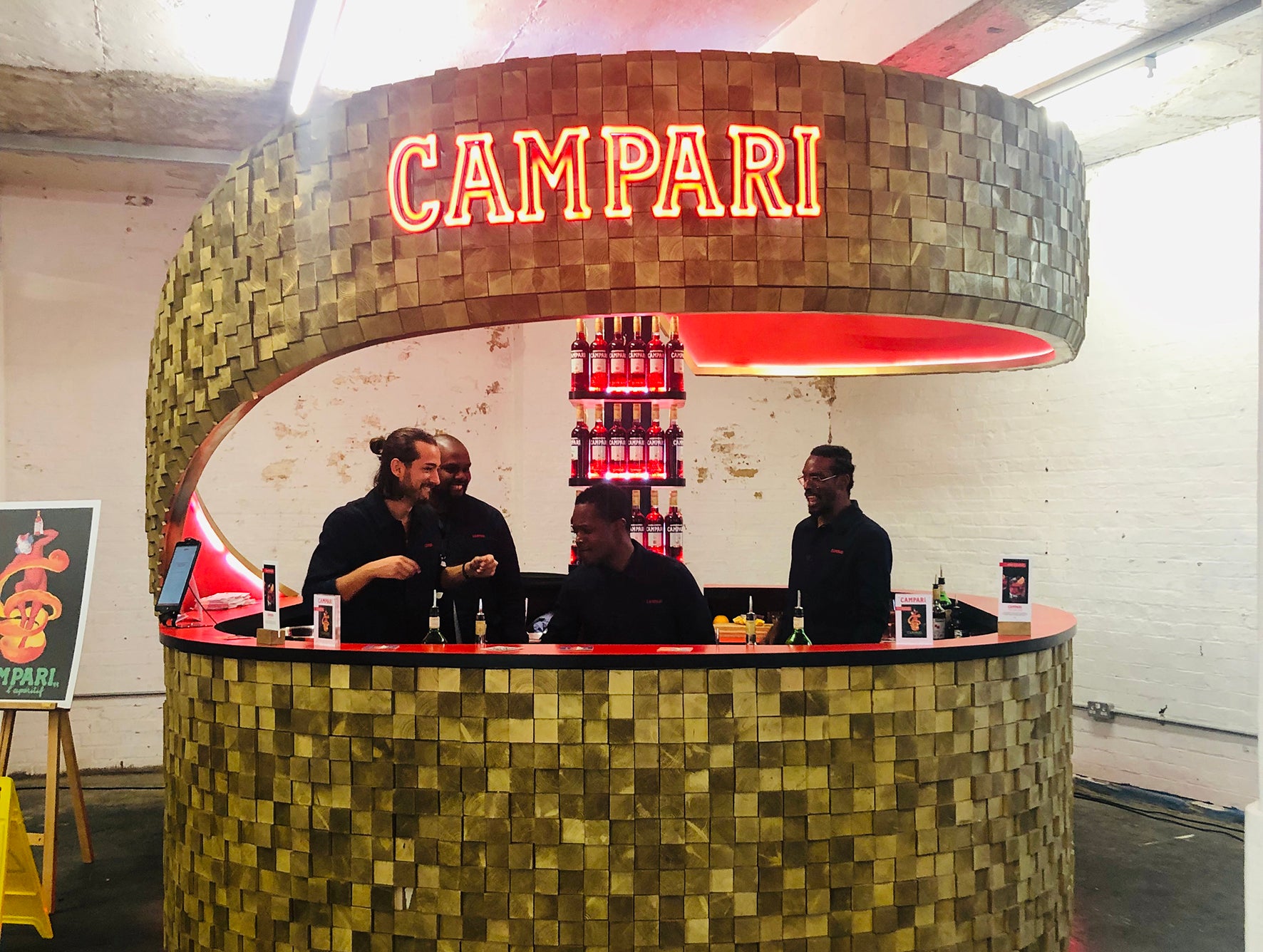 Campari stand at the London Design Fair