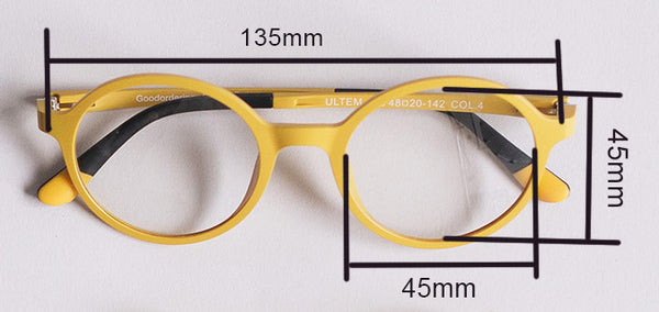Glasses dimensions