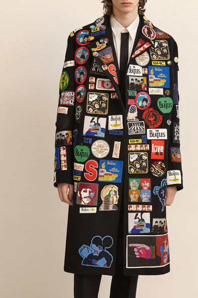 Formal jacket with patches