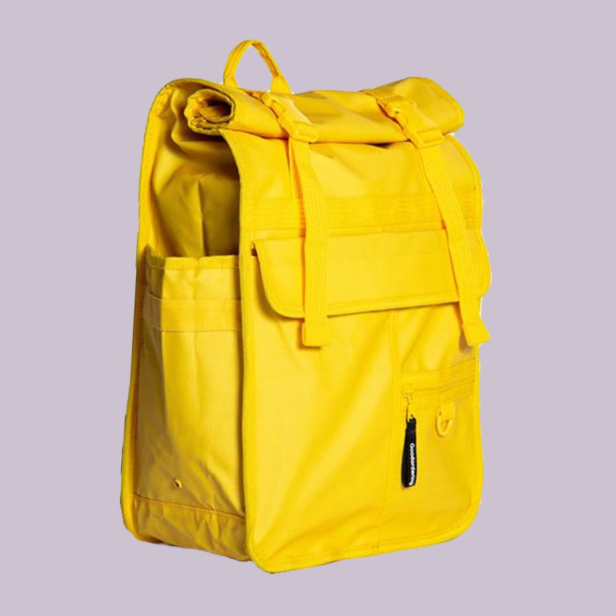 Monochrome Rolltop Backpack Pannier Yellow - Goodordering