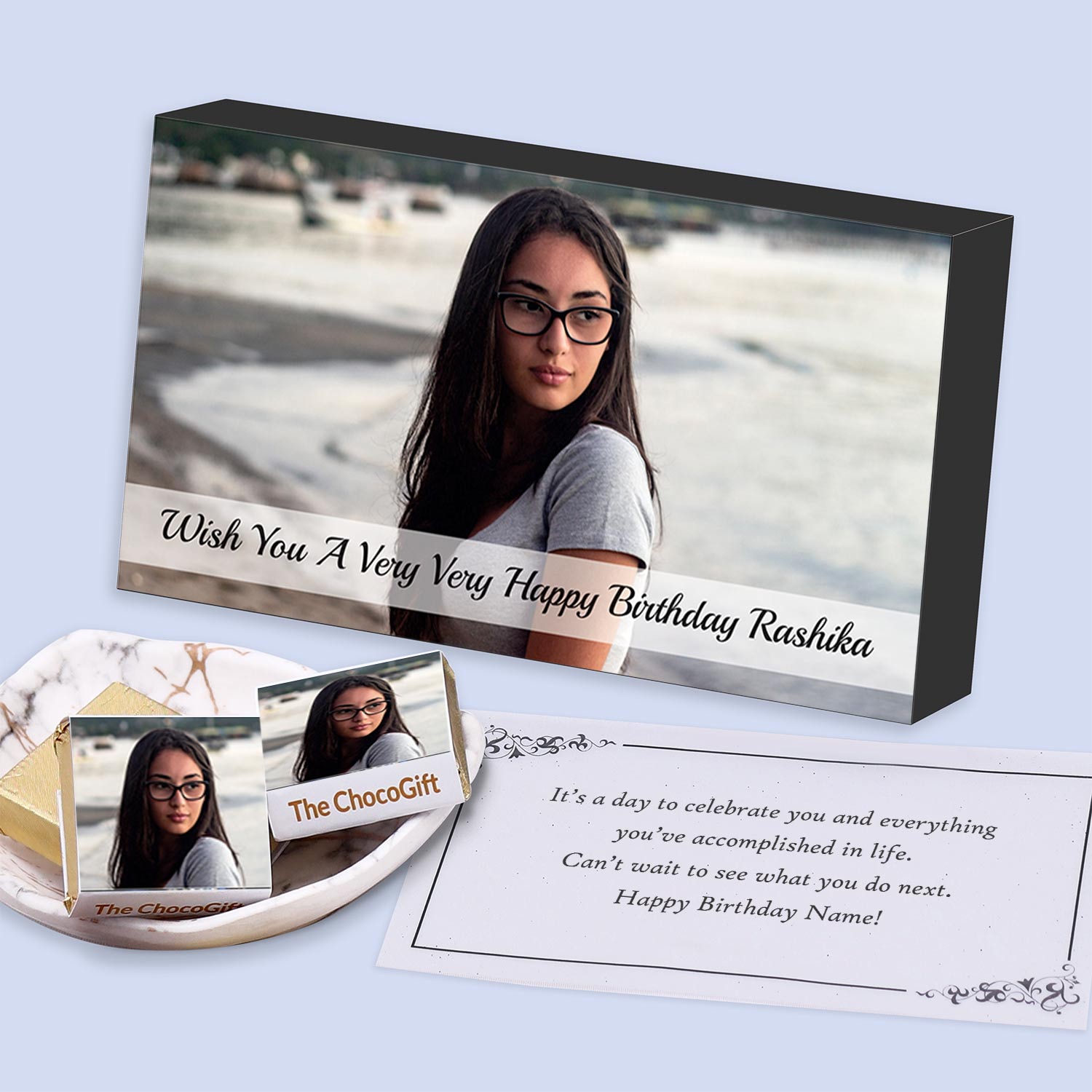 Personalized Photo With Name LED Plaque | Name & Photo Printed Gift | Personalized  Gifts For