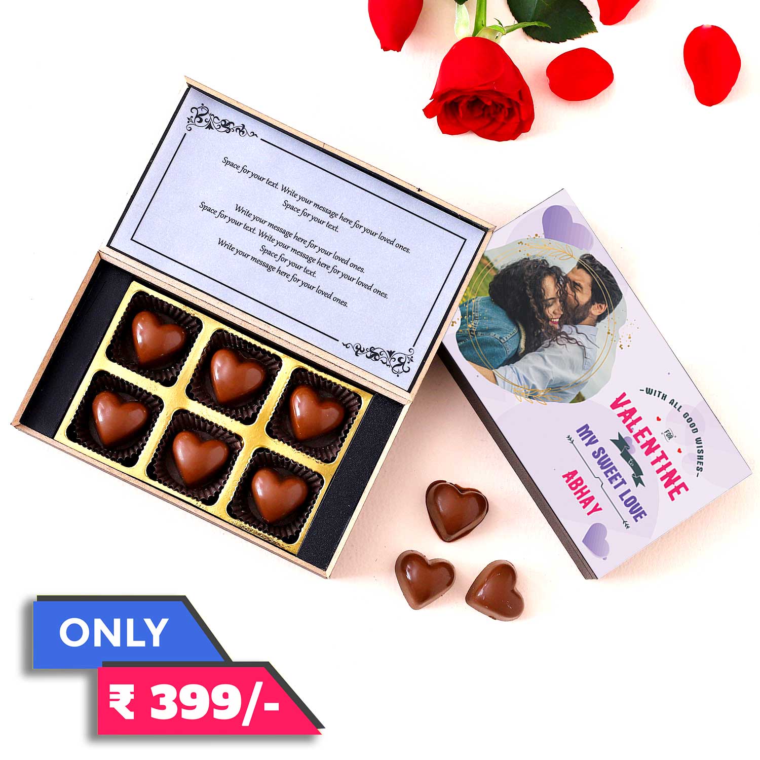 Buy or Send Personalised Chocolate Gift Box and Bar Online