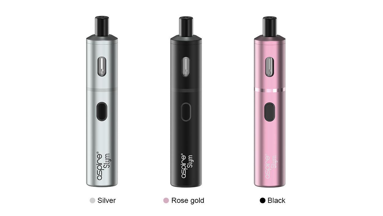 aspire slym pod starter kit - aspire slym pod kit three colour option stainless steel silver black rose gold
