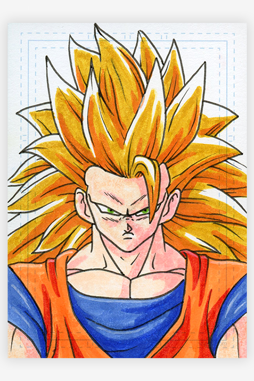 Goku Ss3 By Sam Mayle Hero Complex Gallery