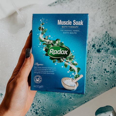 Radox Muscle Soak Bath Salts Image credit @BlondeAmy Instagram