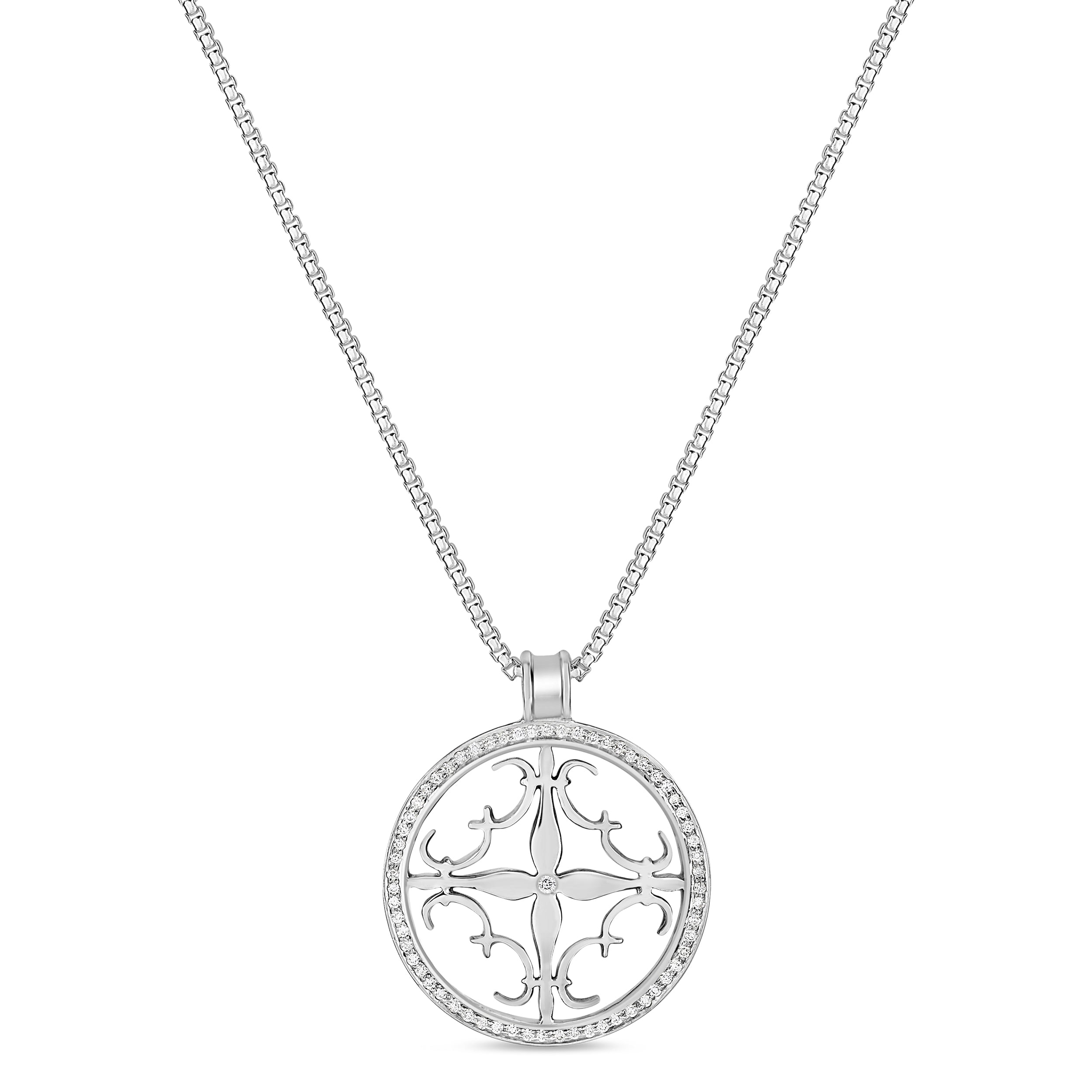 Cali Amulet with Diamonds - Medium – Cristy Cali