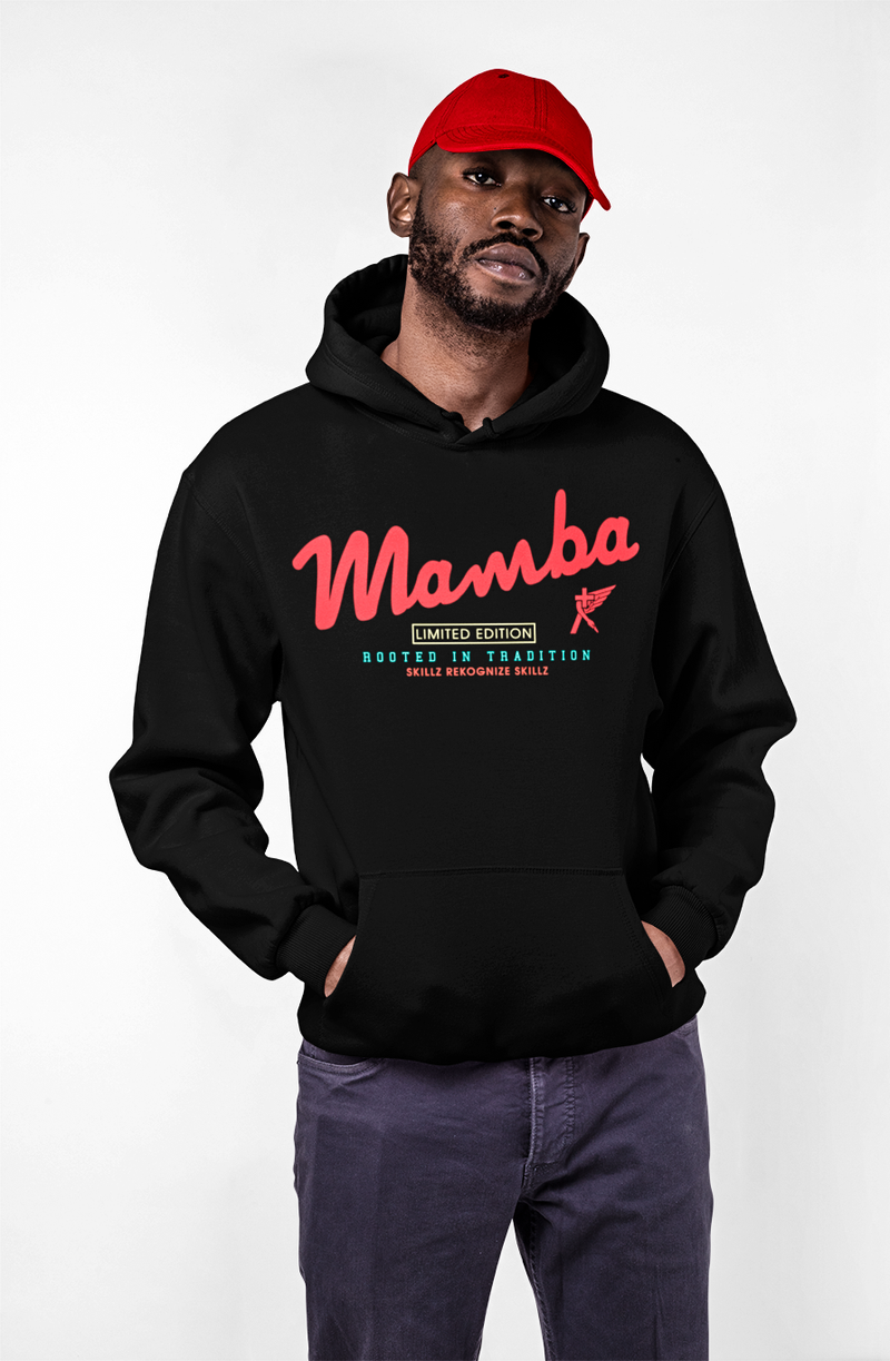 "Retro Black Mamba BLK" Limited Edition Uni-Sex Hoodie