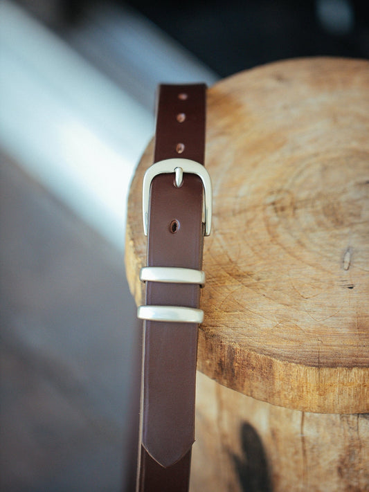 Solid Leather Men's Belt - Handmade in Australia - Brass Buckle – The Real  McCaul Leathergoods