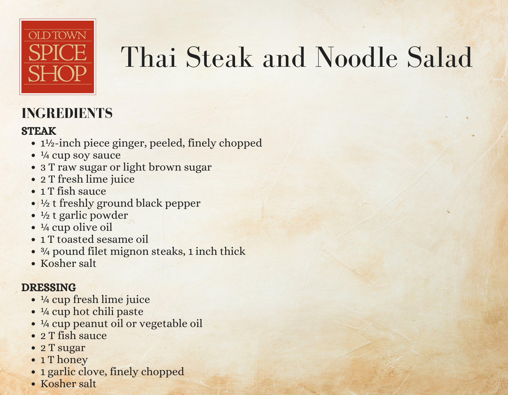 Thai Steak and Noodle Salad