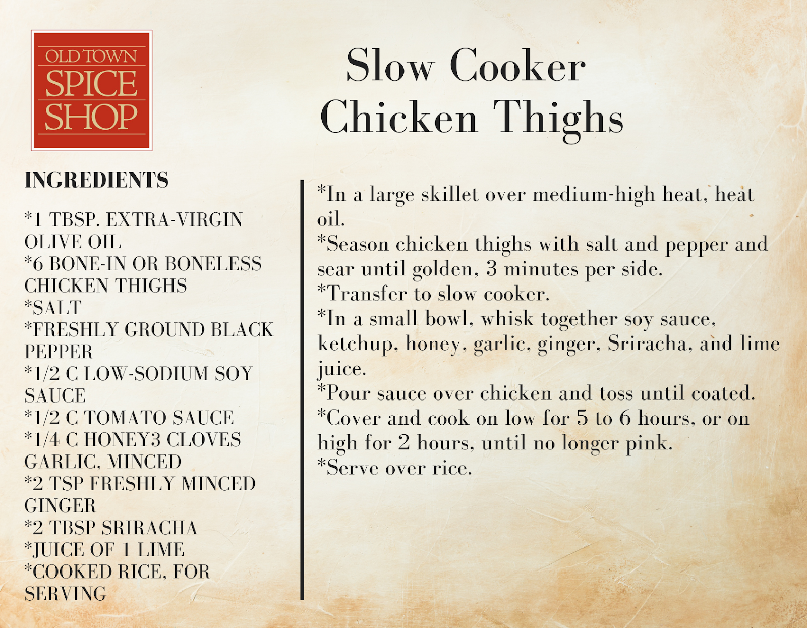 Slow Cooker Chicken Thighs