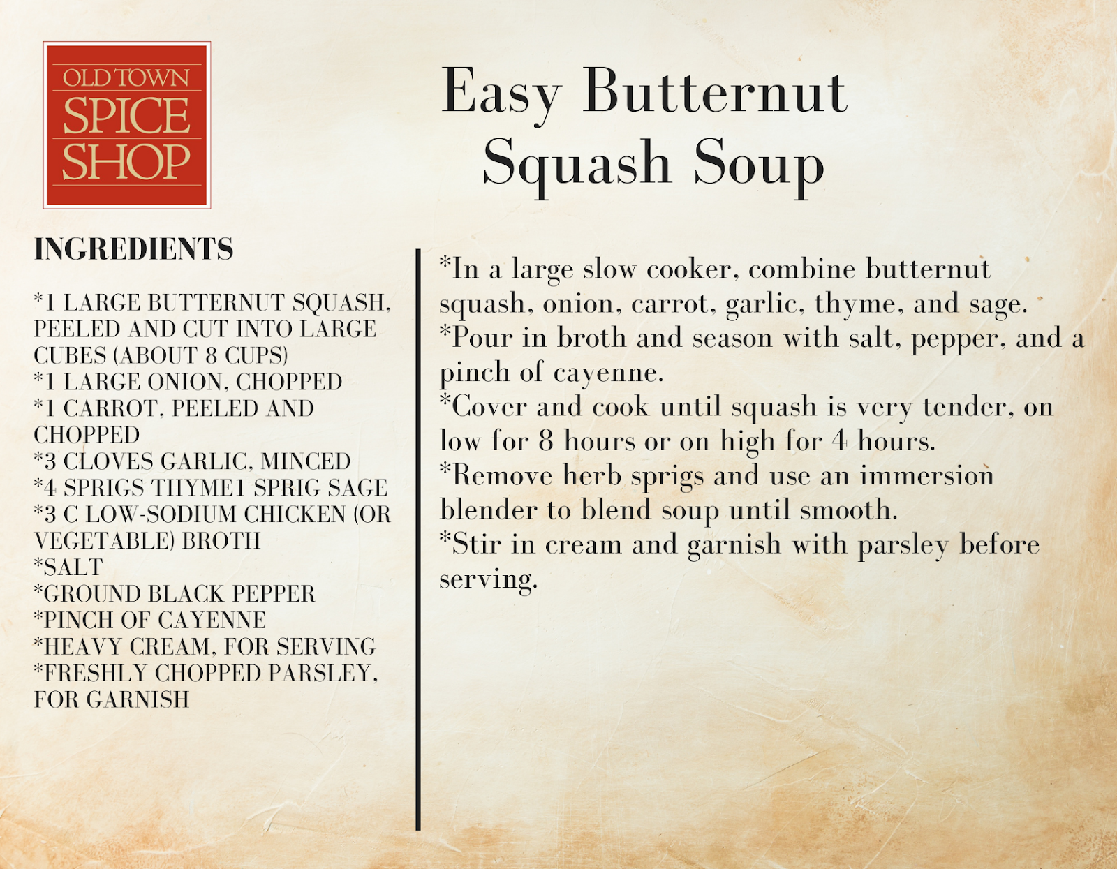 Easy Butternut Squash Soup