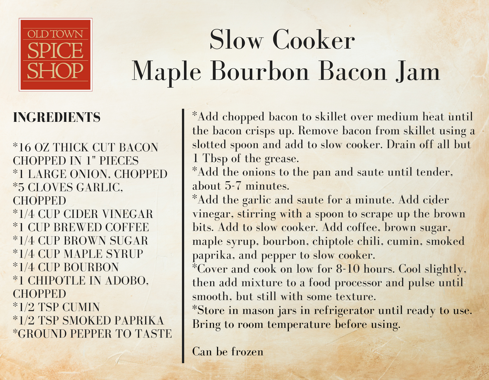 Slow Cooker Maple Bourbon Bacon Jam