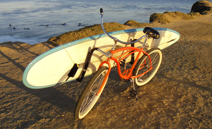 bike surfboard rack