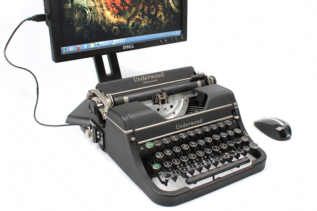 laptop typewriter keyboard