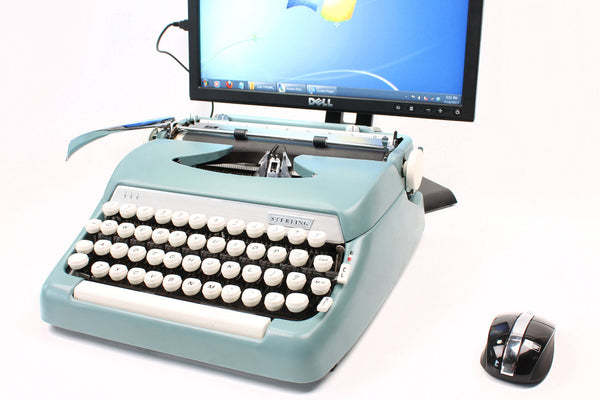 electronic typewriter with usb port