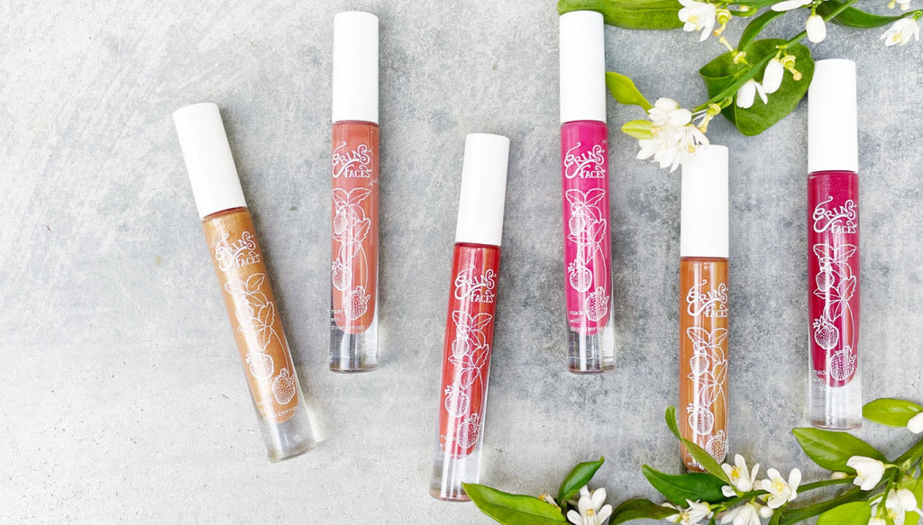 lip glosses with flower