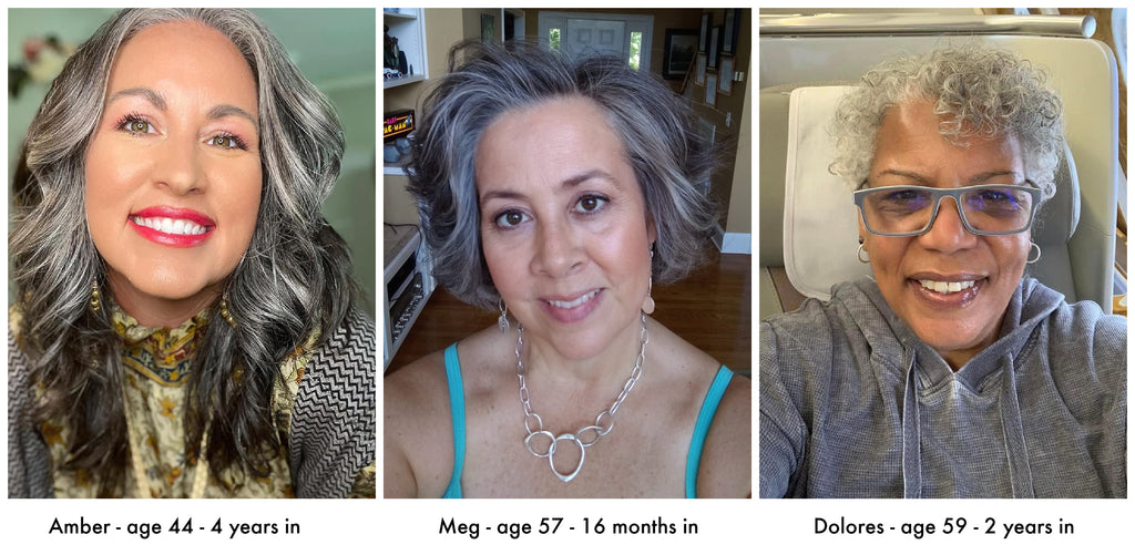 women with gray hair