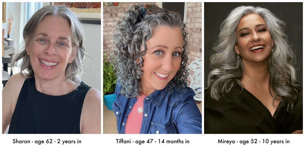 women with gray hair