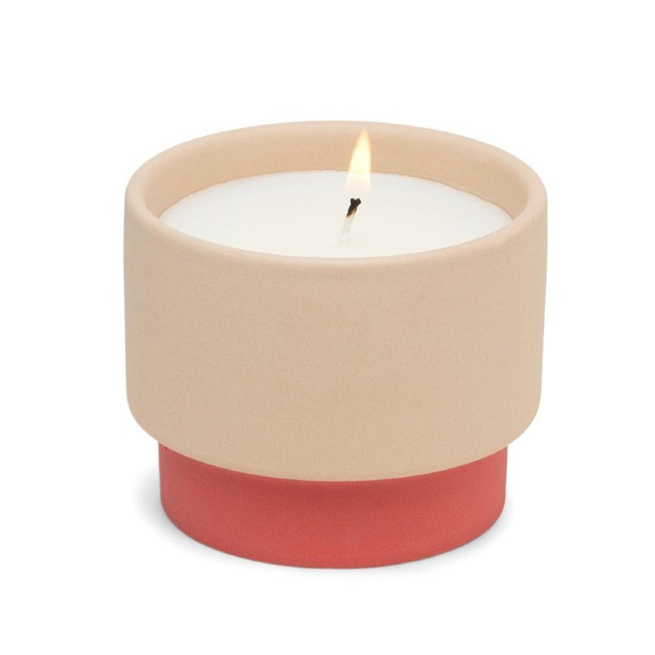 Amber and Smoke Color Block Candle