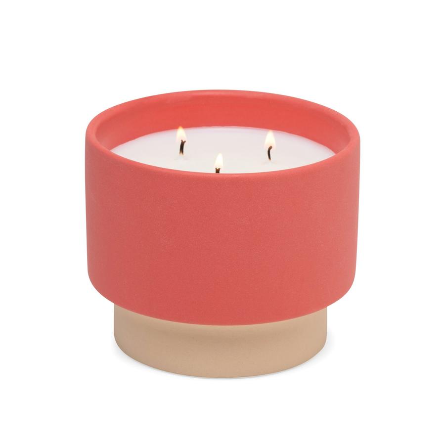 Amber and Smoke Color Block Candle