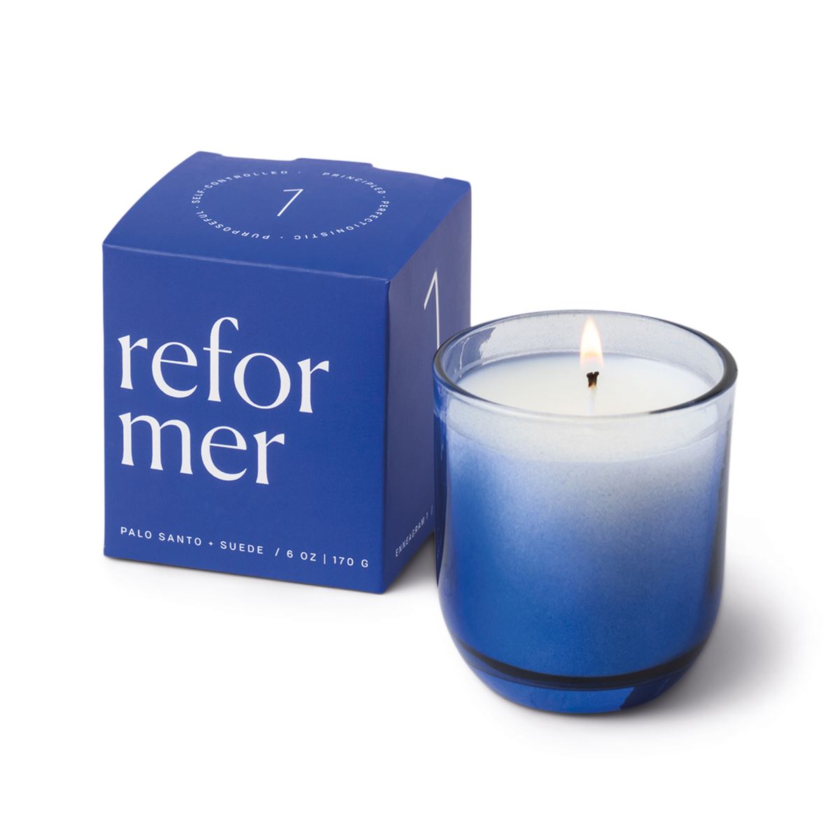 The Reformer, Palo Santo and Suede Candle