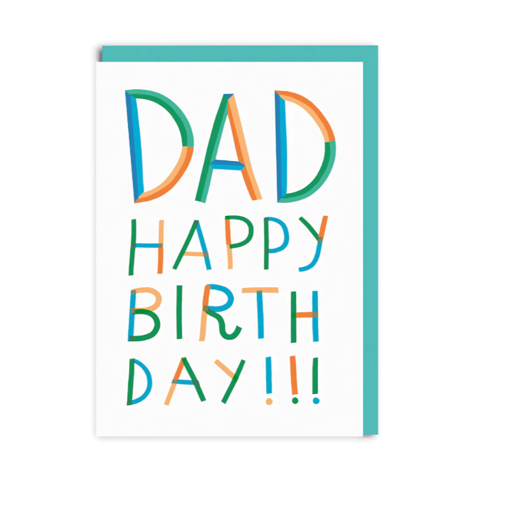 Dad Letters Birthday Card