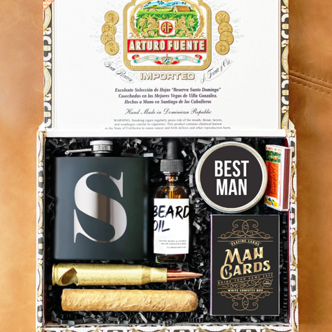 Groomsmen Gift Box Complete Groomsman Gift Set Black Watch 