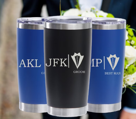 Buy Personalized Best Man Tumbler, Camel Tumbler with Optional Handle for  Groomsman, Best Man Gifts - Center Gifts