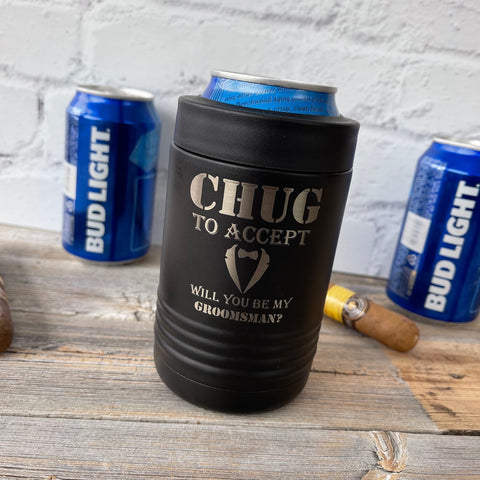 groomsmen proposal Koozie