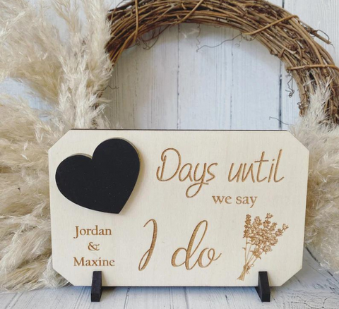 Personalized Wedding Countdown
