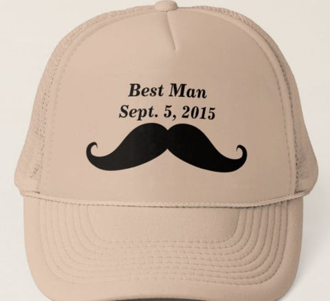 Best Man Mustache Hat