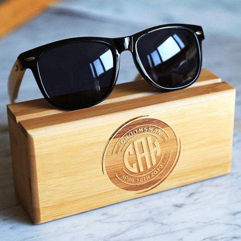Groomsmen Sunglasses with Personalized Box
