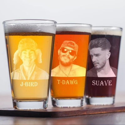 Funny Groomsmen Gifts Laser Engraved Your Buddy On A Beer Glass Groovy Groomsmen Gifts